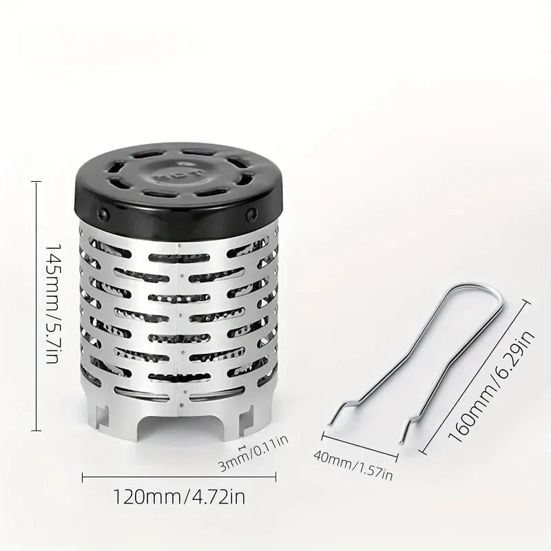 Stainless Steel Camping Heating Stove - Outdoor Infrared Heater & Portable Baking Stove