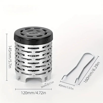 Stainless Steel Camping Heating Stove - Outdoor Infrared Heater & Portable Baking Stove