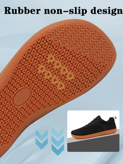 Men’s Minimalist Barefoot Walking Shoes – Breathable Wide Sports Sneakers for Gym, Office & Leisure