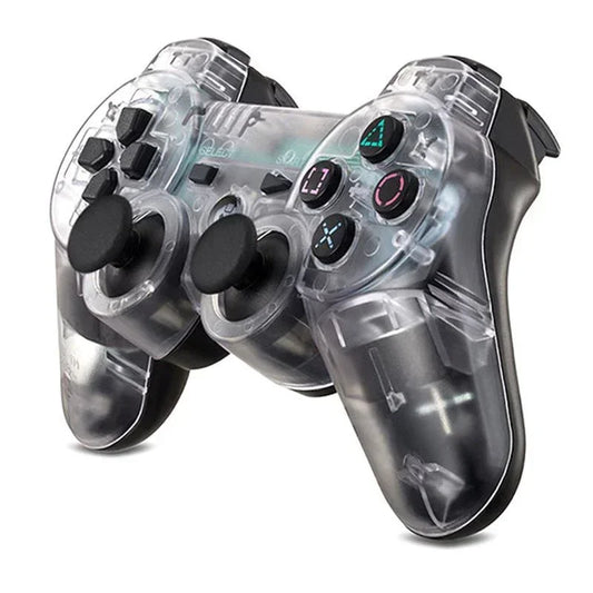 Wireless Transparent Dual Shock Controller for PS3 – Sixaxis Gamepad for Sony PlayStation 3 Console