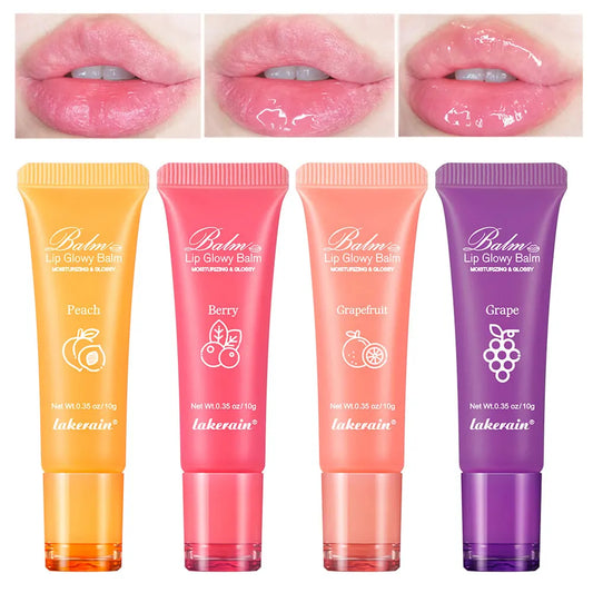 Moisturizing Lip Glow Balm - Hydrating Liquid Lip Gel Mask for Smooth Plump Lips, Dead Skin Removal & Lip Line Care 10g