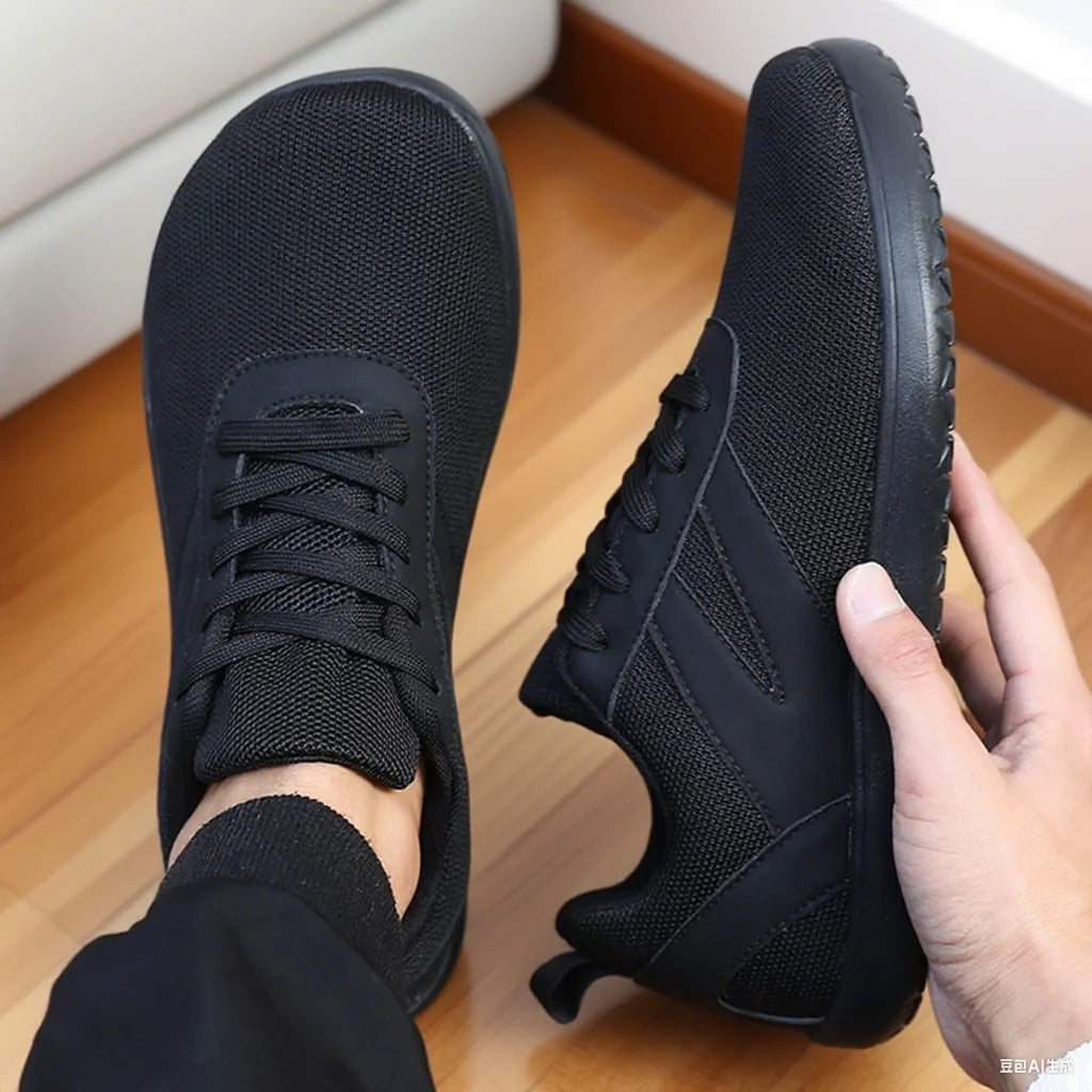 Men’s Mesh Barefoot Shoes - Wide-Toe Minimalist Lightweight Breathable Sneakers for Running, Walking, and Casual Wear