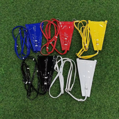 Bow Leather Horse Chest Strap - PVC Equestrian Riding Tack for Long-Distance Riding