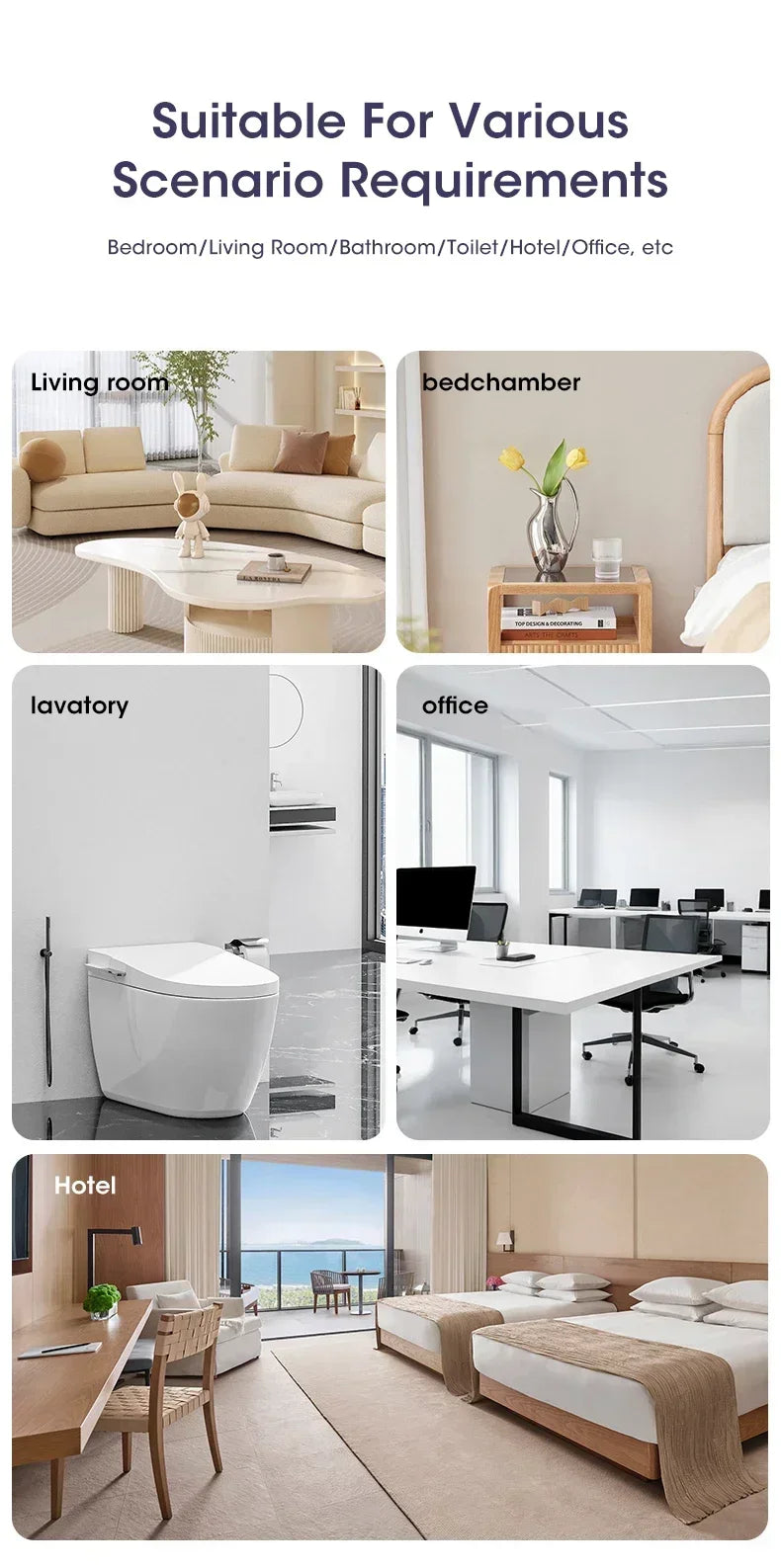 Smart Aroma Diffuser & Air Purifier - Digital Display, 4 Gears, USB Charging, Wall Mount or Tabletop for Living Room