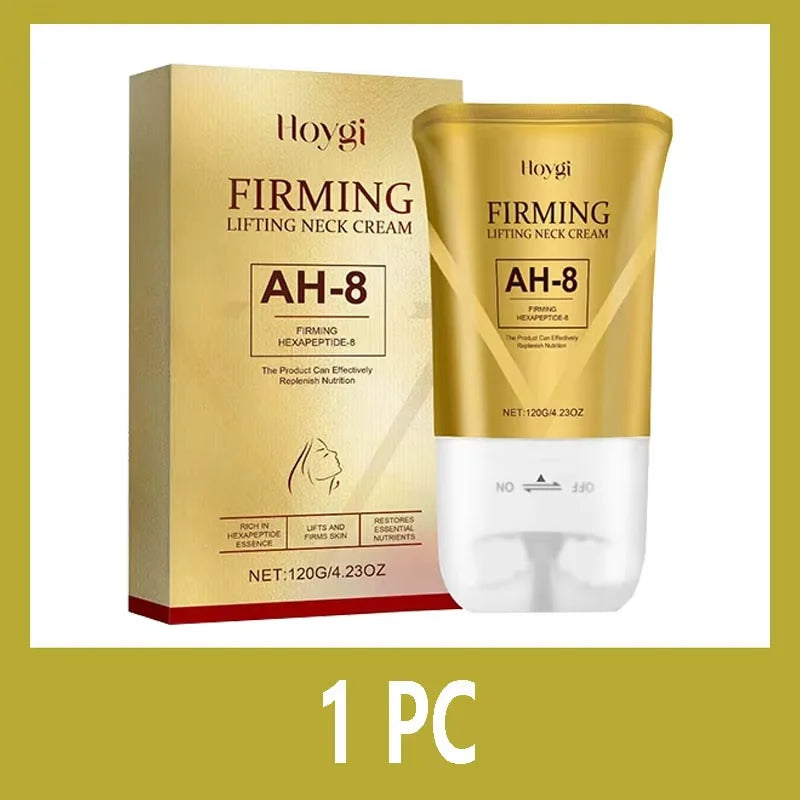 Neck Wrinkle Cream with Massage Roller – Firming, Whitening & Moisturizing Neck & Chin Care