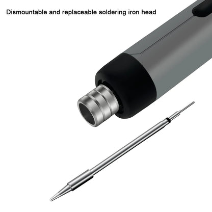 Portable USB Mini Soldering Iron Kit with Type-C Interface, 800mAh Battery, and Adjustable Temperature Control