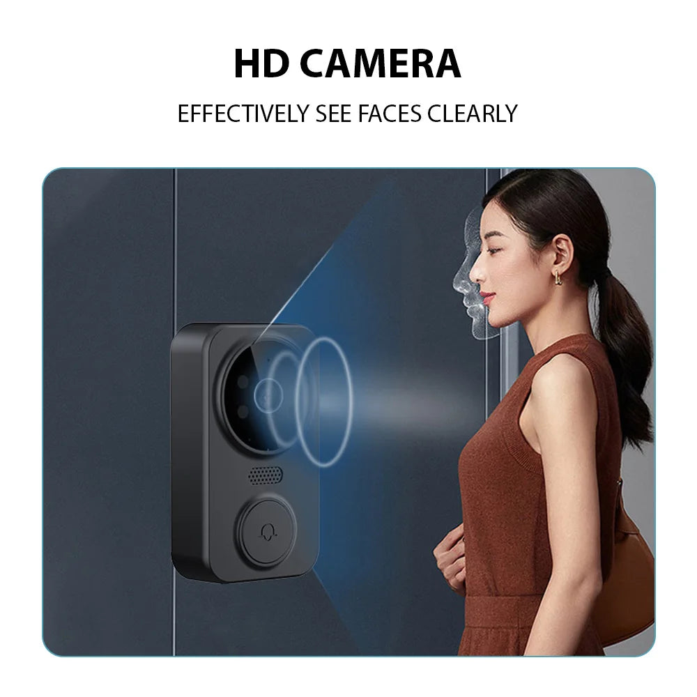 4.3" Wireless Video Doorbell — HD IPS Screen, 2.4G WiFi, Smart Intercom, Two-Way Talk, Night Vision