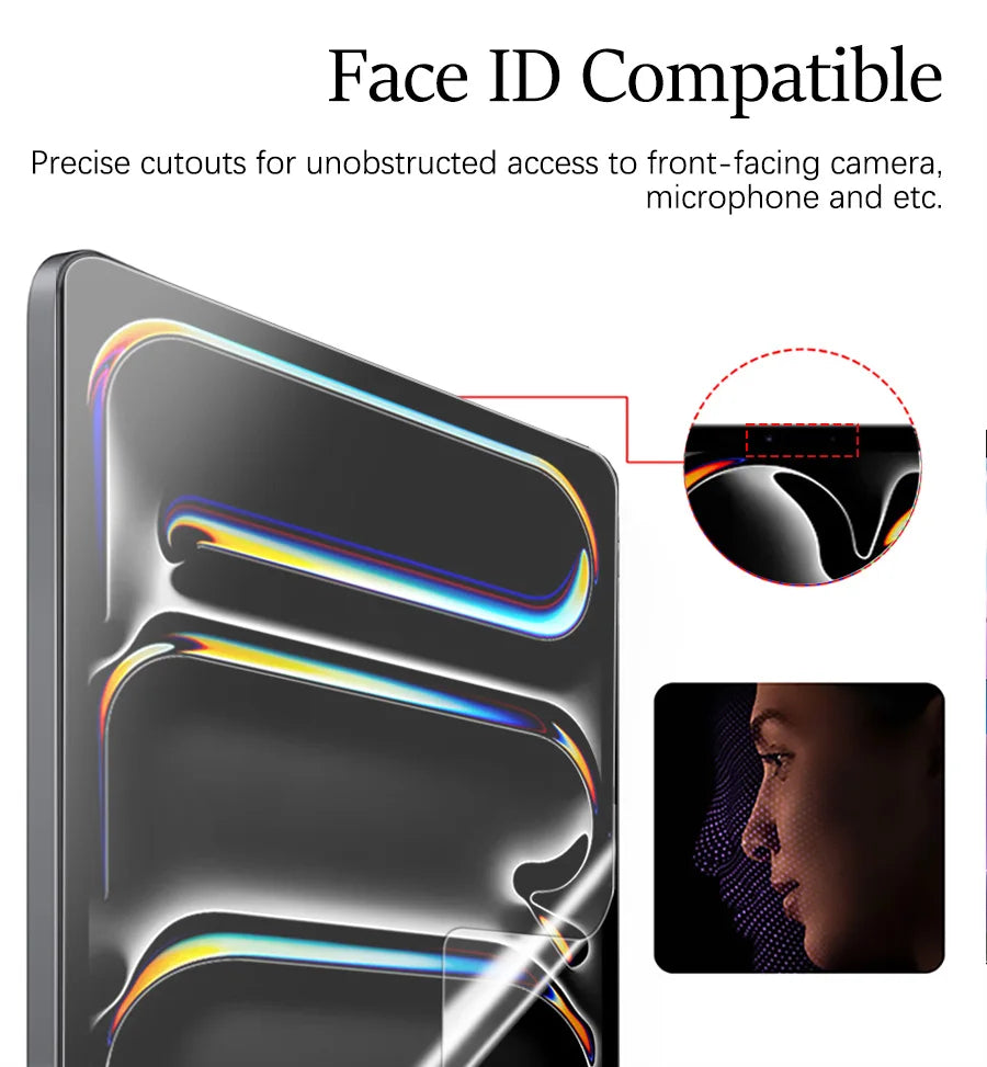 3Pcs Paper-Like Screen Protector for iPad Air & Pro – Compatible with 6th to 10th Gen (11", 12.9", 10.5")