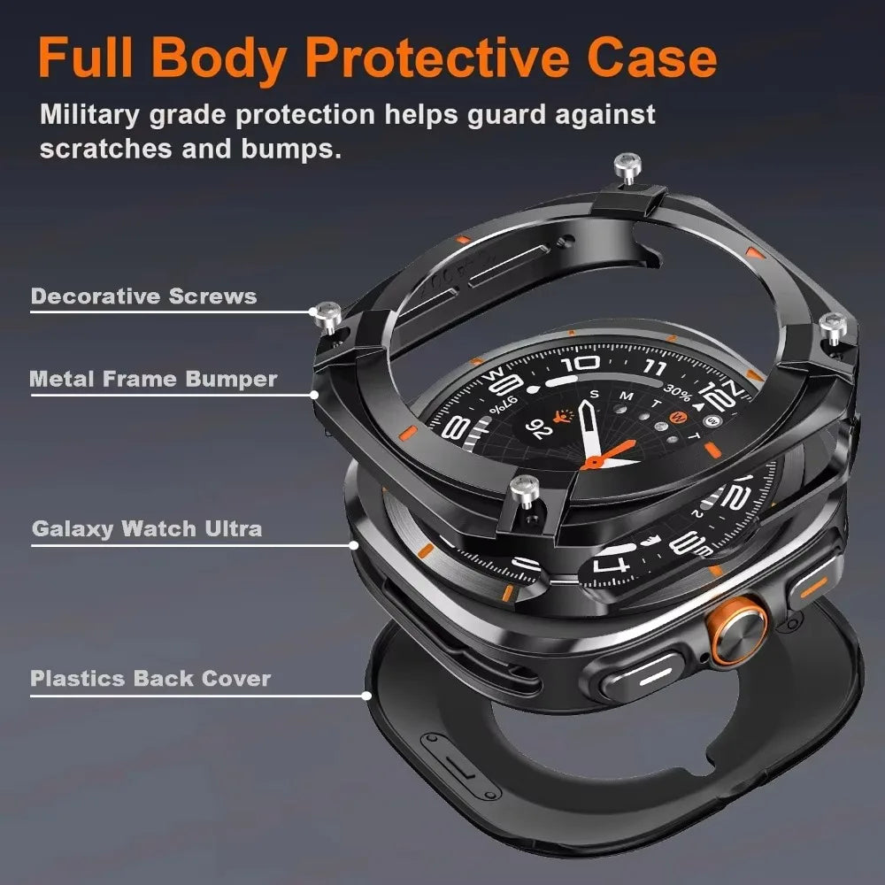 Luxury Armor Aluminum Alloy Case Cover for Samsung Galaxy Ultra 47mm — Protective Metal Bumper for Galaxy Ultra 2025