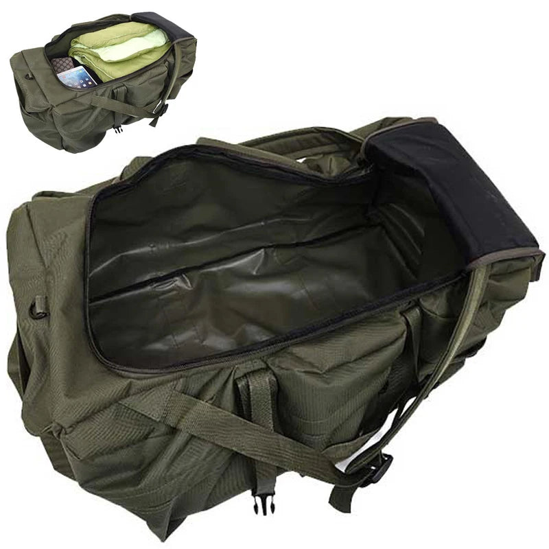 100L Large Travel Backpack & Camping Bag - Tactical Hiking, Trekking & Carry-On Duffel for Men