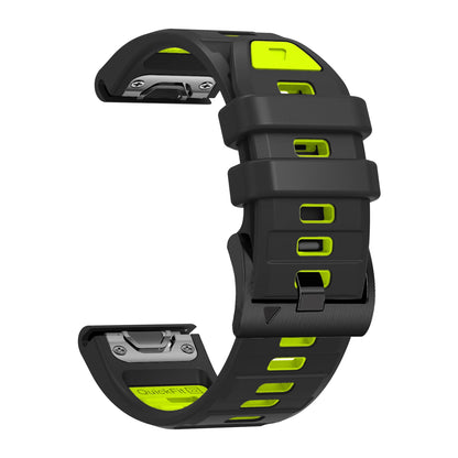 Fenix7 QuickFit Silicone Watch Strap 22mm–26mm – Replacement Band for Garmin Fenix 5/5X/6/6X/7/7X/8, Epix Pro, Enduro 2/3