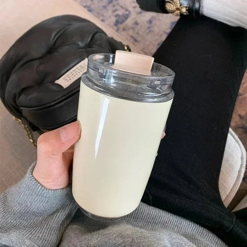 Vacuum Insulated 240ml Car Travel Coffee Cup – Double Wall Thermos Bottle for Hot & Cold Temperature Retention