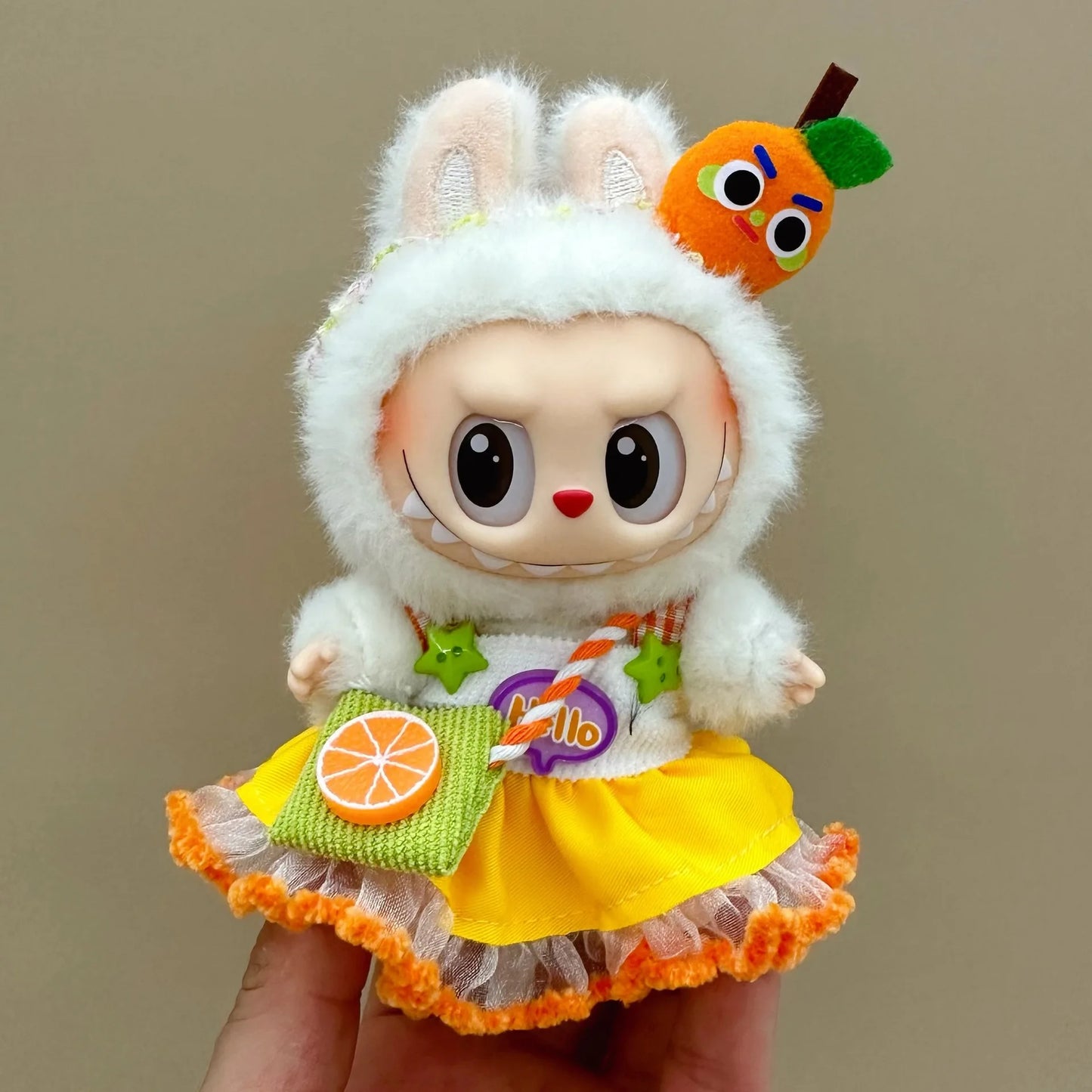 15-17CM Labubu Doll Clothes – Mini Plush Cotton Outfits for I, II, III Dolls, Party & Gift Accessories