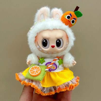 15-17CM Labubu Doll Clothes – Mini Plush Cotton Outfits for I, II, III Dolls, Party & Gift Accessories