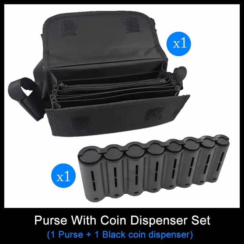 Creative Portable Coin Storage Wallet – Multi-Pocket Euro Coin Holder & Cash Fanny Pack with 8 Slots