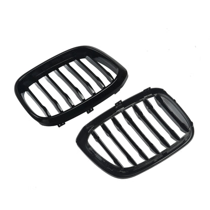 MagicKit Front Bumper Grill for BMW X3 X3M G01 & X4 G02 (2018-2020) — Gloss Black Single Slat Sport Style Replacement