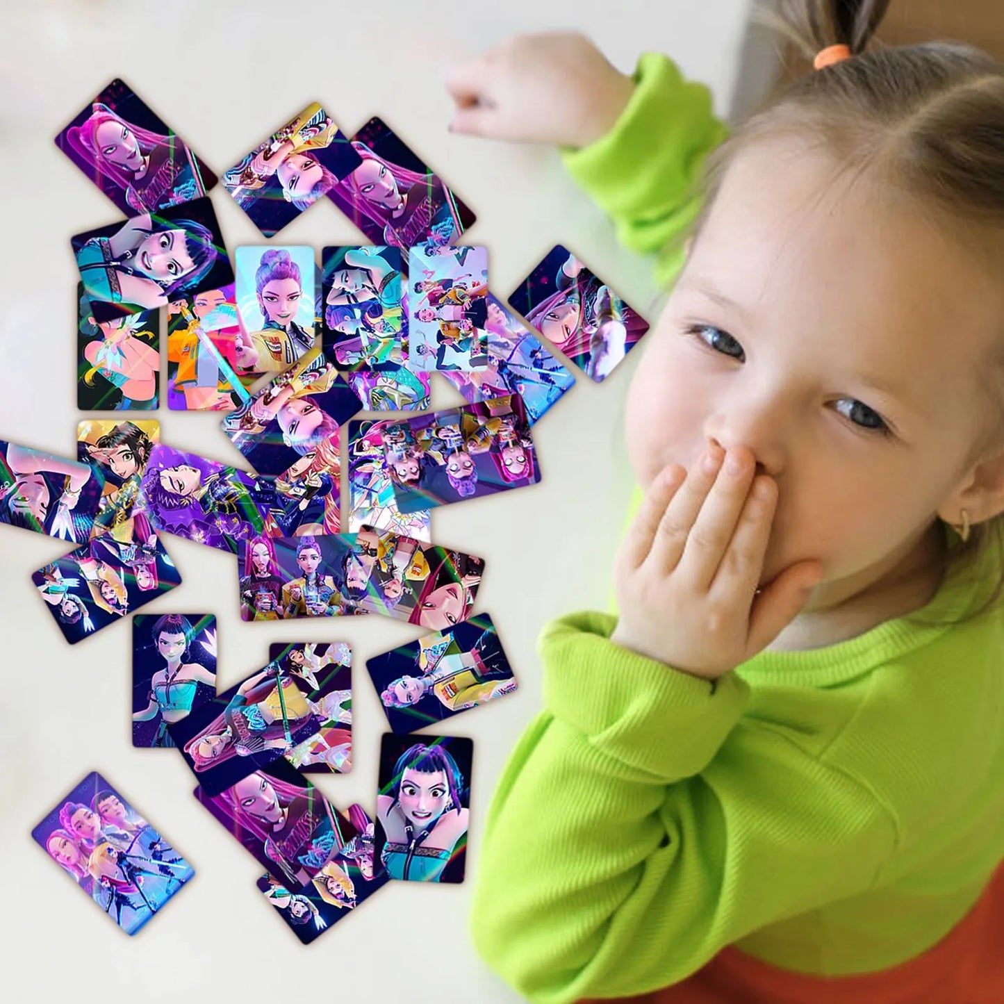 K-POP Demon Hunter Girl Group Holographic Cards – 30-Piece Anime Collectible Set for Fans & Trading Card Games