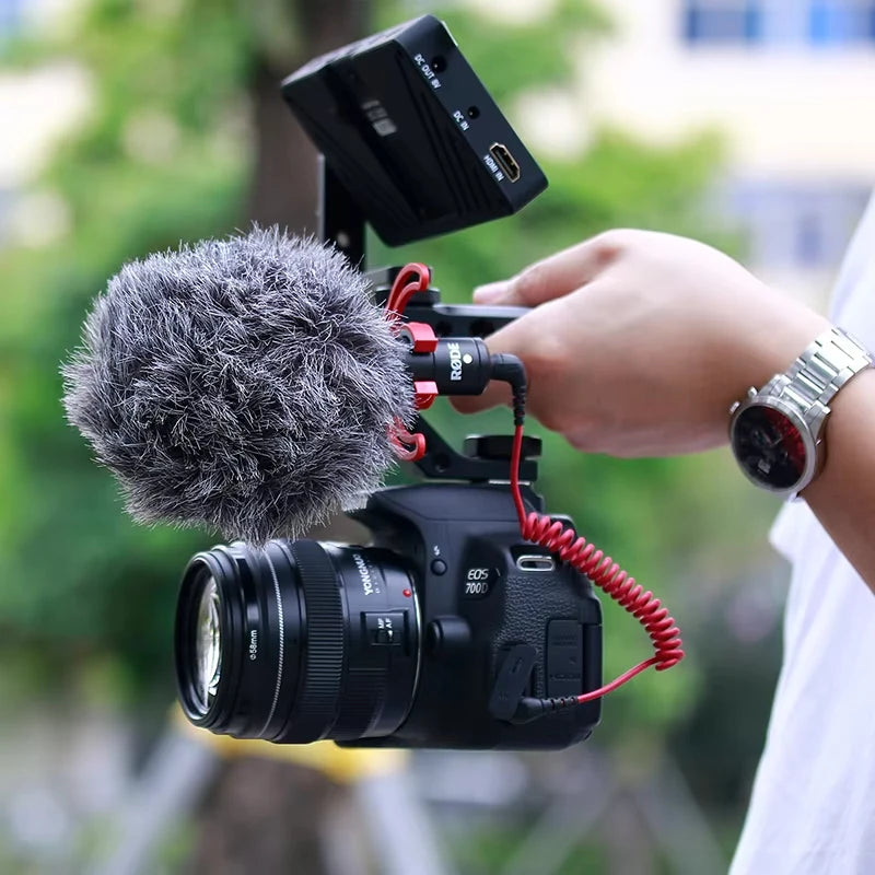 Top Handle Grip for DSLR & Mirrorless Camera – Handheld Stabilizer with Cold Shoe Mount Compatible with SmallRig Camera Rig Accessories