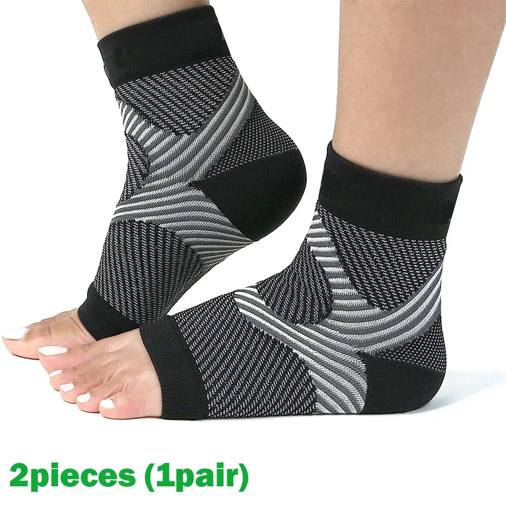 Plantar Fasciitis Night Splint Socks - Compression Heel Support for Foot and Heel Pain