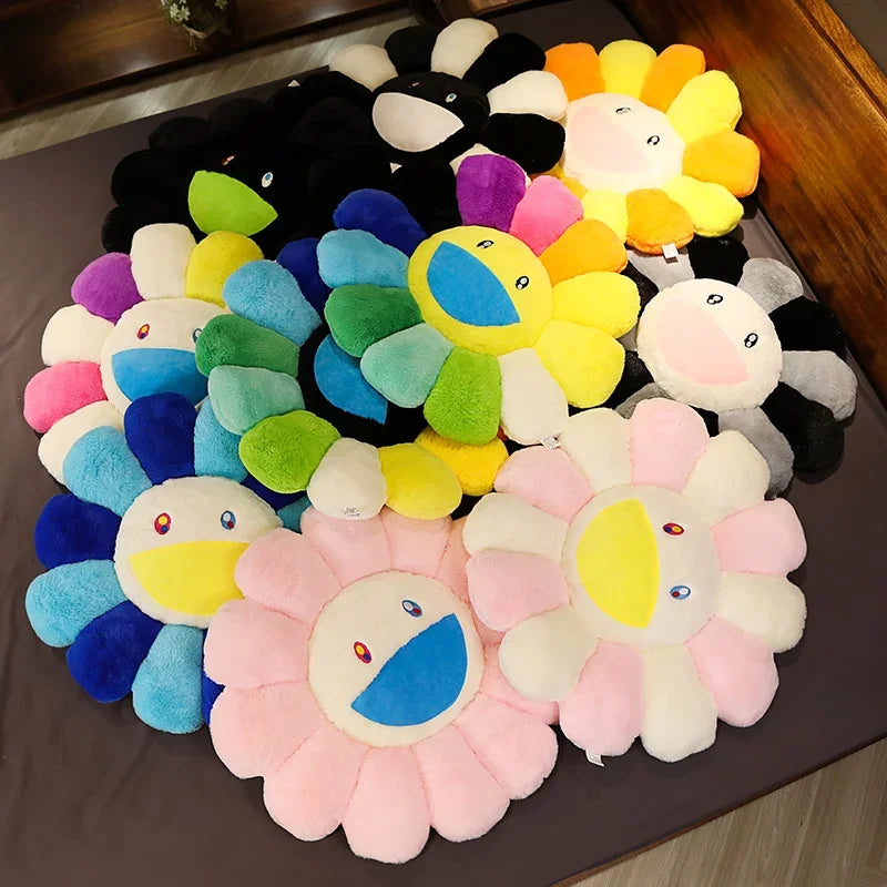 40/60cm Sunflower Plush Pillow — Soft Flower Cushion for Sofa, Bed & Room Decor, Kawaii Gift