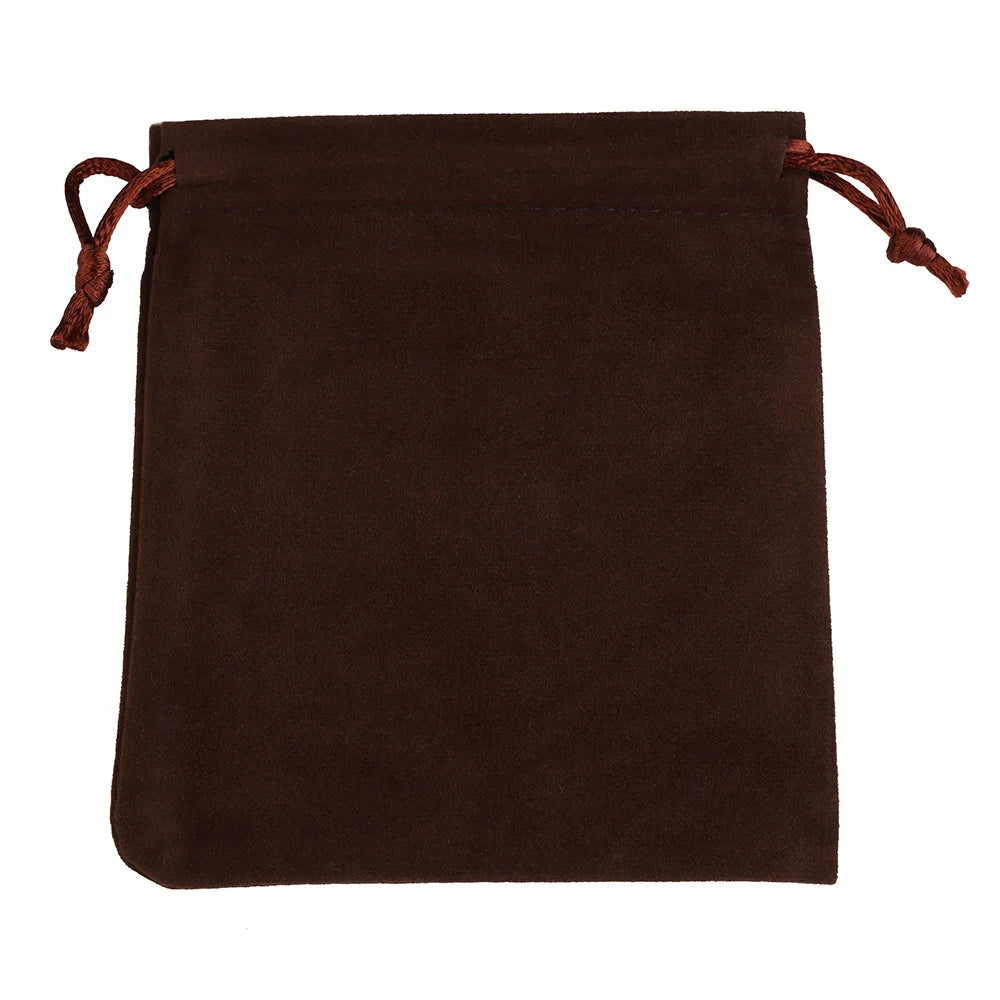 10pcs 5x7cm Mixed Color Velvet Gift Bags | Soft Velvet Drawstring Pouches for Christmas Jewelry Packaging