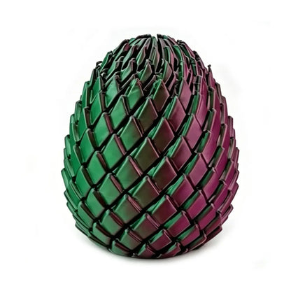 3D Printed Dragon Egg Stress Relief Toy - Deformable Twist Desk Ornament