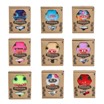 Fuggler Plush Baby Series Mr. Needles – Funny Ugly Monster Stuffed Doll, Munch Rabid Rabbit Wide-Eyed Weirdo Soft Toy 9cm