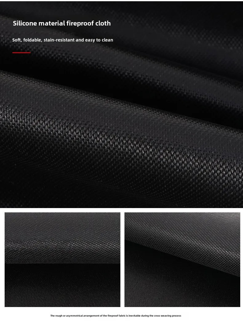 Outdoor Camping Fireproof Mat – Flame Retardant Picnic, Barbecue & Insulation Blanket, High-Temperature Fiberglass Mat