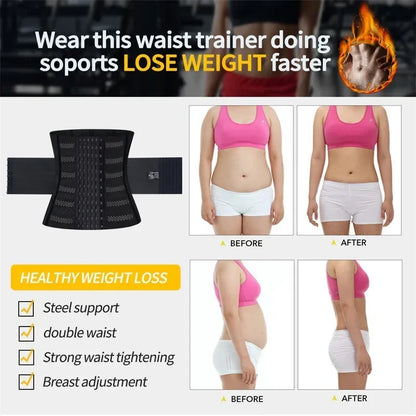 Women’s Waist Trainer – Tummy Control Slimming Body Shaper & Flat Belly Corset Belt