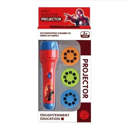 Spider-Man Kids Projector Flashlight Toy – Cartoon Torch Lamp Cosplay Gift for Children
