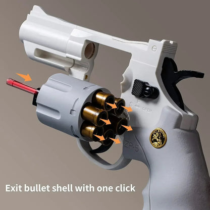 Magnum ZP5 357 Automatic Soft Dart Blaster - Continuous Action Toy with Safe Darts for Kids & Adults