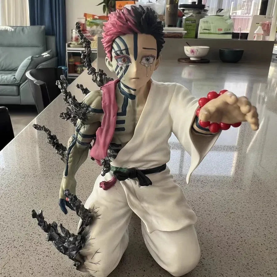 13cm Demon Slayer Akaza Hakuji Anime Figure – PVC Action Figurine, Desktop Ornament & Collectible Toy