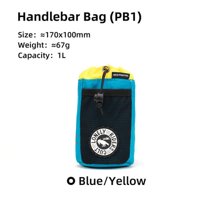 C-HOLD Bike Handlebar Stem Bag — Insulated Water Bottle & Snack Storage Pouch for Touring, Commuting, Bikepacking