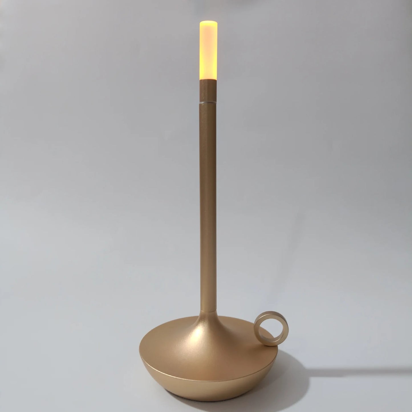 Rechargeable LED Candlelight Table Lamp - Touch Control Night Light for Restaurant, Bar & Desktop Decor