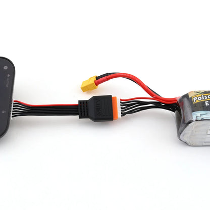 2PCS Charger Extension Cable for 2-6S Lithium Batteries - Balanced Head for HOTA D6Pro, ISDT Q6 M8 M6