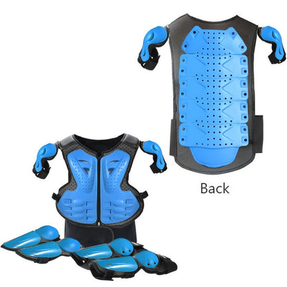 Full Body Protective Armor for Kids & Youth – Motocross, Skating Vest with Chest, Spine, Knee & Elbow Guards (0.8-1.6m)