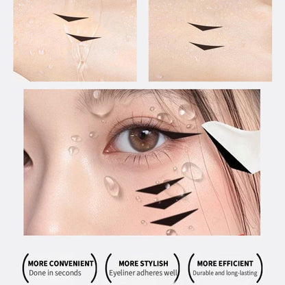 Waterproof Lower Eyelash Stamp Set - Easy-to-Use Quick Dry 2-in-1 Eye Liner with 0.01mm Tip & Ink for Lower Lashes