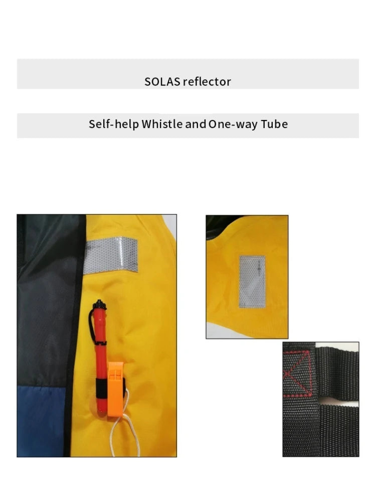 Professional Self-Inflatable Fishing Vest – 150N/100N Life Jacket for Adults, Manual & Auto Water Sports
