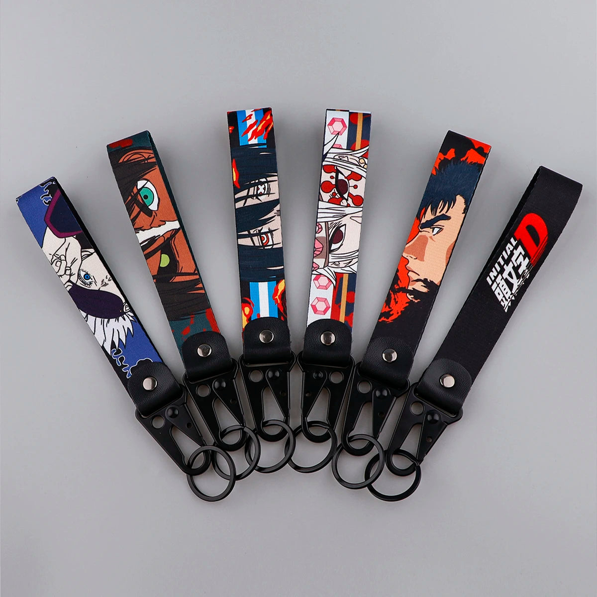 Anime Eagle Beak Keychain – Cool Short Lanyard for Phone, Badge Holder & USB Pendant