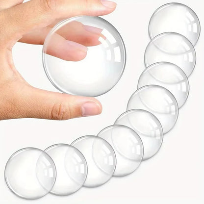Door Knob Wall Protector - Clear Soft Rubber Door Stopper & Handle Bumper for Noise Reduction and Wall Protection