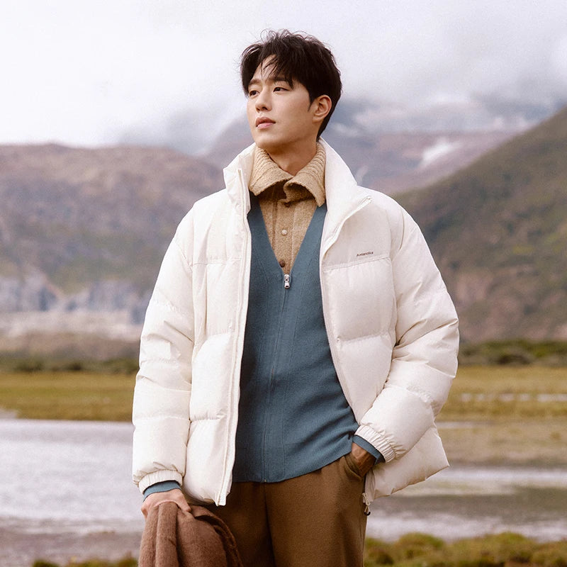 Semir 2024 Winter Down Jacket – Windproof, Waterproof Puffer Coat for Men and Women, Cold-Proof Outerwear for Couples