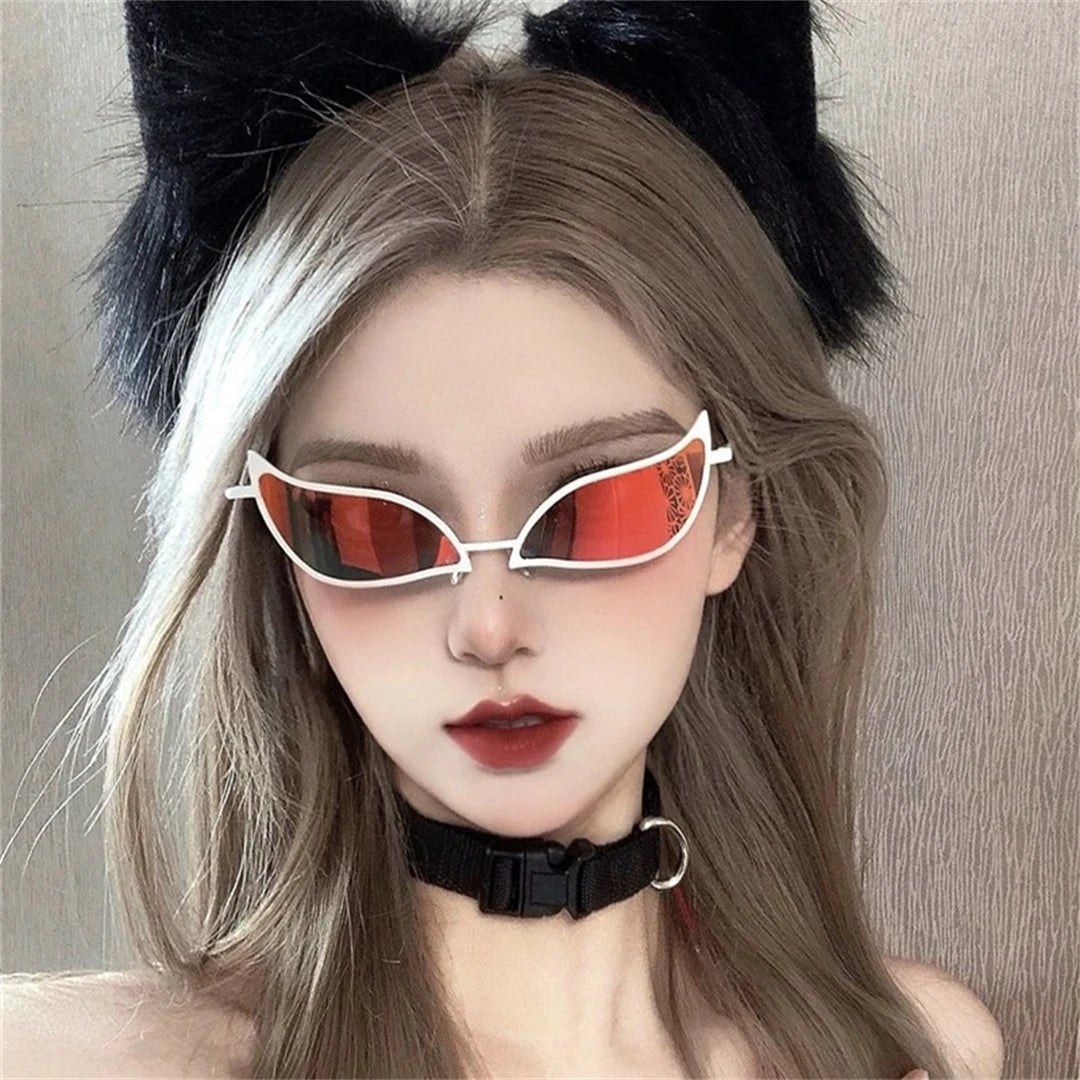 Doflamingo Cosplay Sunglasses - Donquixote PVC Cat Eye Anime Glasses for Men and Women, Party Gift