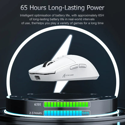 Attack Shark X6 PAW3395 Bluetooth Gaming Mouse — Tri-Mode Connection with RGB Touch, Magnetic Charging Base & Macro Functions