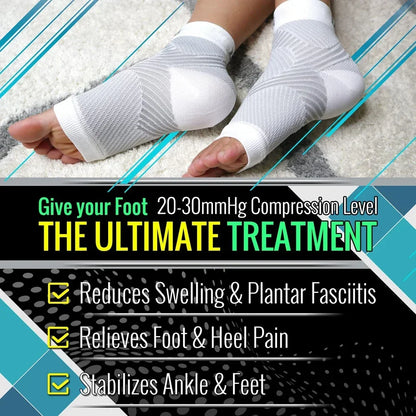 Plantar Fasciitis Night Splint Socks - Compression Heel Support for Foot and Heel Pain