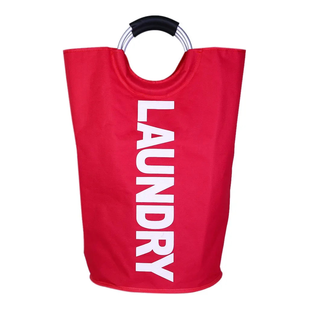 Extra-Large Waterproof Laundry Basket — Foldable with Padded Handle, Multi-Purpose Storage for Bathroom, Laundry Room, Balcony