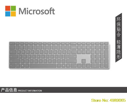 Microsoft Surface Studio Wireless Bluetooth Keyboard Cover - Transparent TPU Full-Size Keyboard Protector