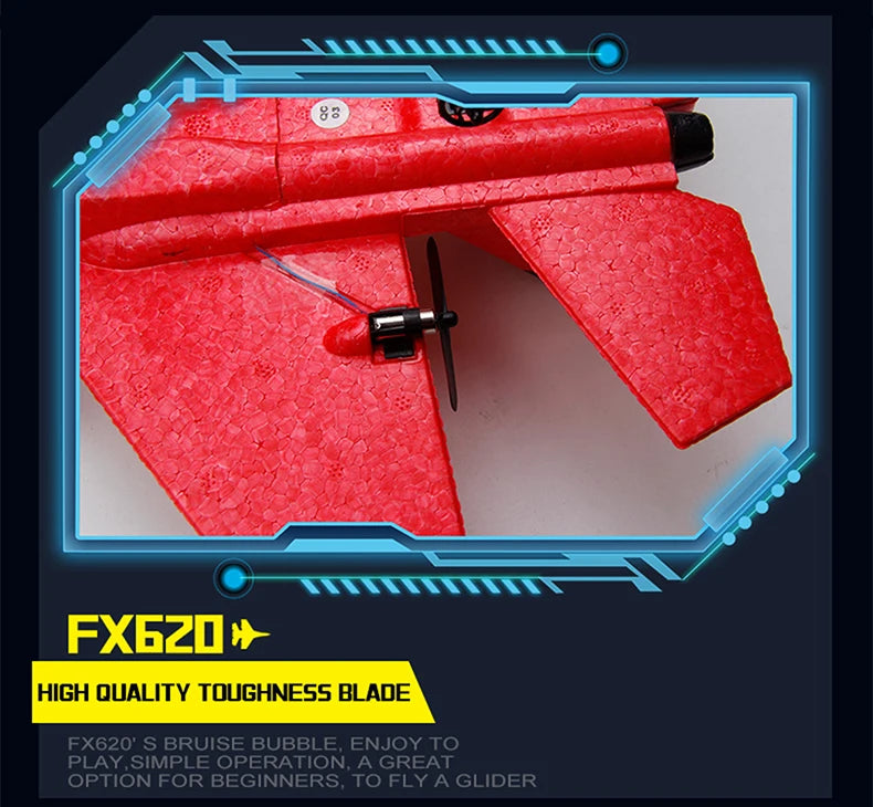 RC SU-35 Foam Fighter Jet – 2.4G Remote Control Glider Airplane Toy for Kids & Boys