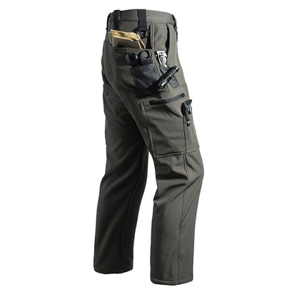Men’s Fleece Softshell Cargo Pants M–5XL – Winter Outdoor Hiking, Fishing, Climbing & Camping Tactical Trousers