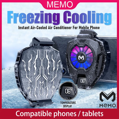 MEMO DL05 DL06 FL05 Mobile Phone Cooler: Cooling Fan Radiator for PUBG - Heat Sink System for Cellphones & Tablets