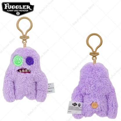 Original Fuggler Ugly Teeth Plush Keychain – Wide-Eyed Monster, Alien & Rabbit Peluche Pendant Toy